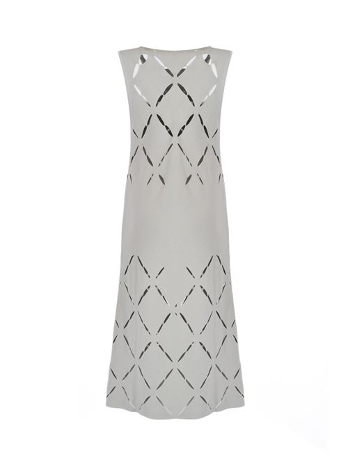 Abito Ruby in in vosa stratch con tagli laser Liviana Conti | F6SA92X50-1